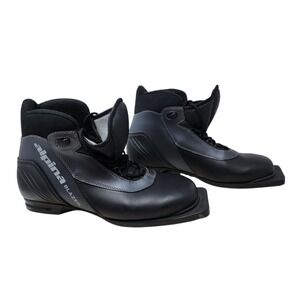 Alpina Blazer Ski Boots 43 US 10 Mens Black 75mm Nordic Norm 3-Pin Cross Country